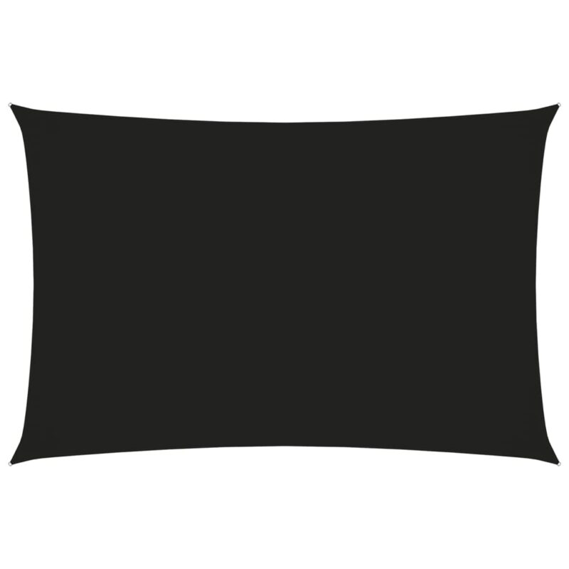 Zonnescherm rechthoekig 4x6 m oxford stof zwart