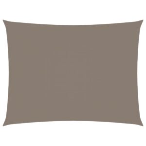 Zonnescherm rechthoekig 6x7 m oxford stof taupe