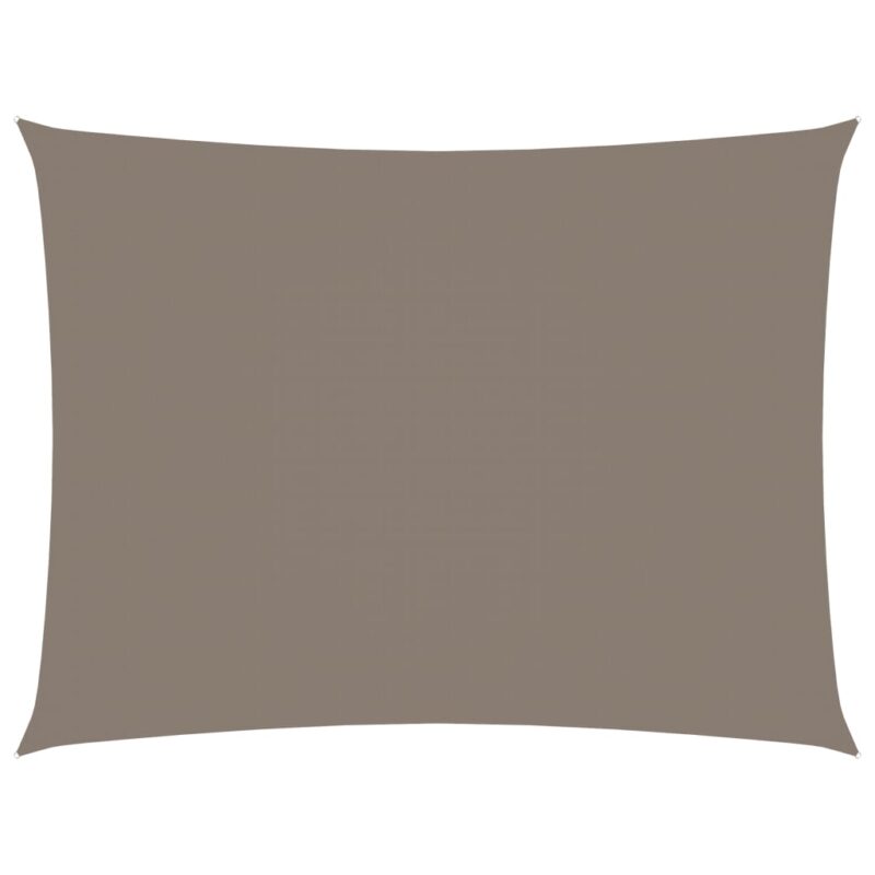 Zonnescherm rechthoekig 6x7 m oxford stof taupe