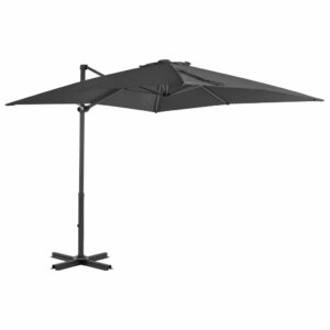 Zweefparasol met aluminium paal 250x250 cm antraciet