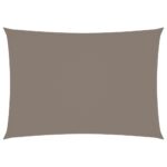 Zonnescherm rechthoekig 4x5 m oxford stof taupe