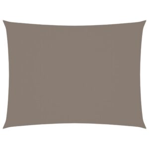 Zonnescherm rechthoekig 5x6 m oxford stof taupe