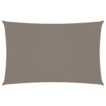 Zonnescherm rechthoekig 5x8 m oxford stof taupe