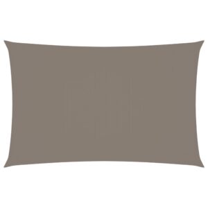 Zonnescherm rechthoekig 5x8 m oxford stof taupe