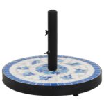 Parasolvoet rond 12 kg blauw en wit