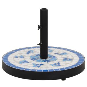 Parasolvoet rond 12 kg blauw en wit