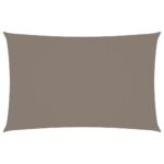 Zonnescherm rechthoekig 3x6 m oxford stof taupe