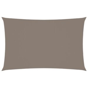 Zonnescherm rechthoekig 3x6 m oxford stof taupe