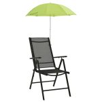 Campingstoelparasols 2 st 105 cm groen